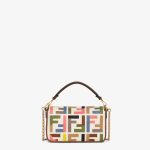 Baguette Mini Canvas Bag With Multicolor FF Embroidery - Image 3